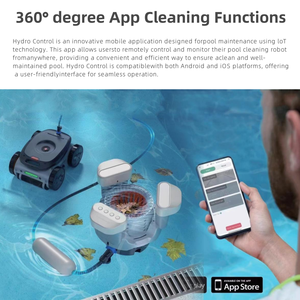 Robot nettoyeur de <span class=keywords><strong>piscine</strong></span> automatique intelligent sans fil avec fonction de nettoyage des parois, aspirateur sous-marin sans fil - Product Image 3