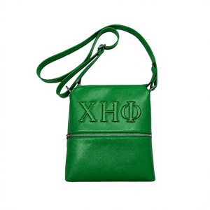 Bolso Bandolera Personalizado al por Mayor de Cuero Sintético con Grabado Chi Eta Phi para Mujer, Diseño Clásico, Gran Capacidad, Cierre Duradero - Product Image 1