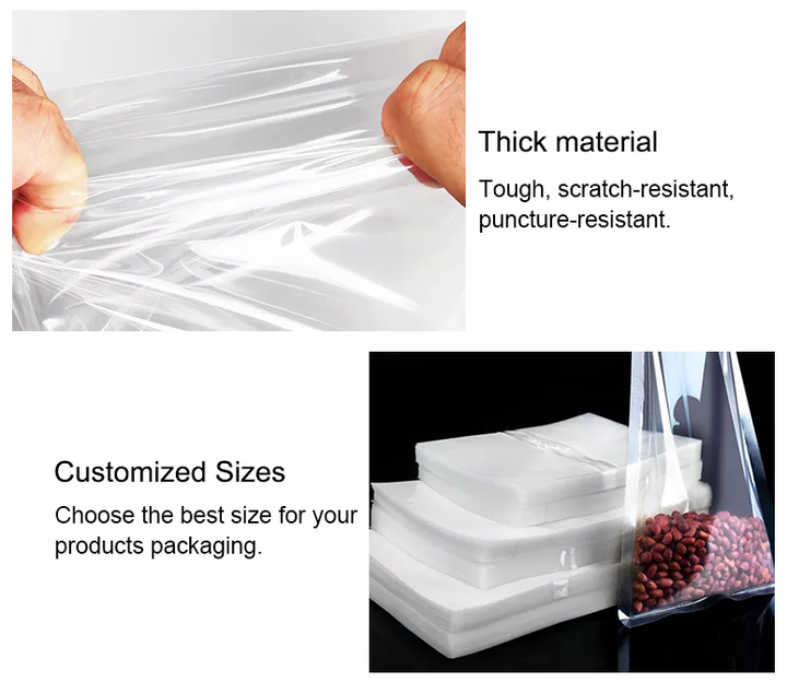 Food Grade vacuum Bag Recycled Materials plastic sealer food vacuum