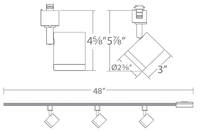 Nouveau Design suspendu encastré mobile 15w système de Rail magnétique Led Track Light pour Commercial