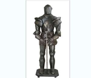 Costume d'armure complète de chevalier croisé médiéval portable du 15e siècle utilisé par les soldats de la zone de guerre - Product Image 5