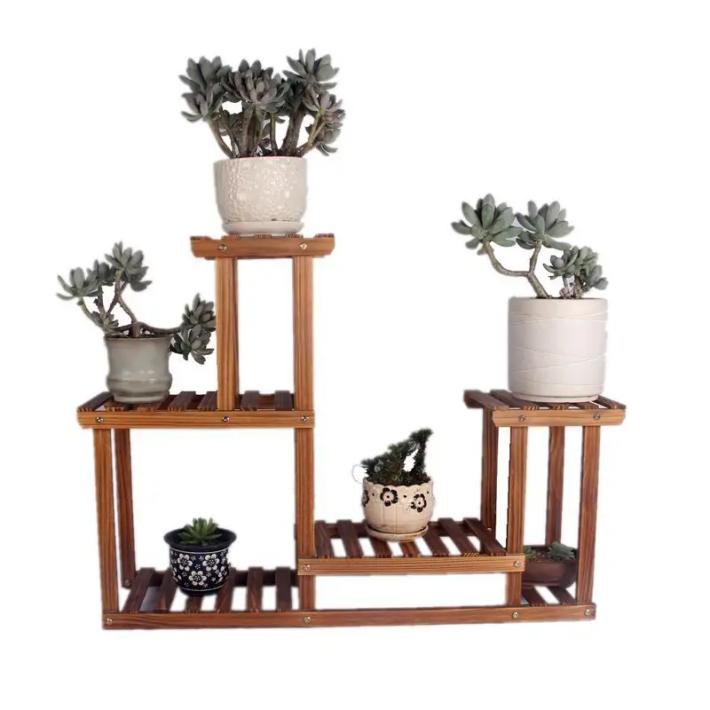 wooden indoor Plants shelf Stand rack outdoor decor wood multi function shelf plants Flower Pot Organizer display