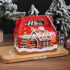 Caja de papel portátil para Cup Cake / Muffin / Candy / Cookies / Christmas Eve Apples 16,3*9*8,4 cm - Product Image 4