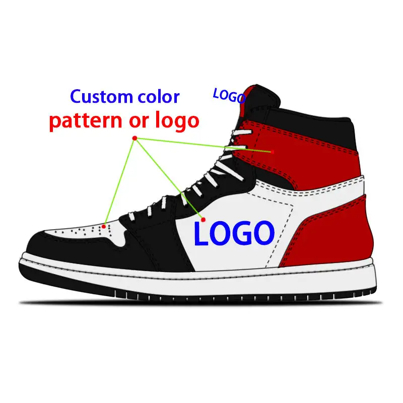 Custom Fashion Brand Basketball Shoes Leather Air Brand Brand men shoe 1 Retro Sneakers Og Chicago Men's Basketball Shoes