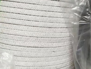 เชือกอัดใยเซรามิกขนาด 6*6 มม. สำหรับซีลปะเก็นอะลูมิเนียมซิลิเกตแบบม้วน สำหรับปั๊มอุตสาหกรรม วาล์ว ประตู และฉนวนกันความร้อน - Product Image 4