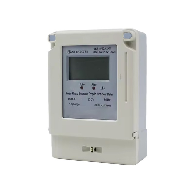DDSY3666 Smart Card Prepayment KWH Meter Single  Phase Two Wire Remote Online Rechargeable Electric Power Energy Meter