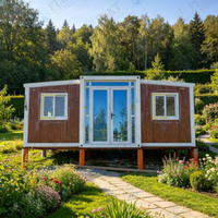 Villa préfabriquée FLKT résistante aux fortes charges de neige, maison conteneur extensible de 40 pieds pour climat froid, maison modulaire isolée, mini-maison, hôtel
