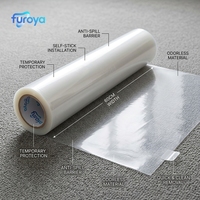 Rouleau de film d'emballage souple en PE pour la protection des tapis et des revêtements de sol