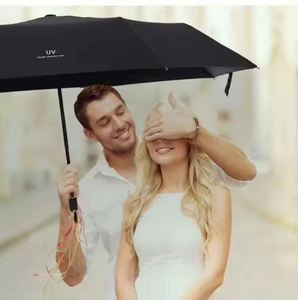 ร่มพับ 3 ตอน 8 ก้าน ป้องกันลมแรง แดดจัด และฝนตก พร้อมโลโก้ Paraguas - Product Image 5