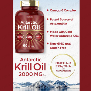 Cápsulas de Aceite de Krill de Aguas Profundas Personalizadas, Procesamiento OEM Directo de Fábrica, Suplemento de Extracto Animal, Refuerzo Inmunológico, 60 Unidades - Product Image 4