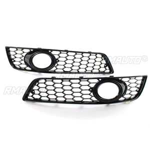 Par de cubiertas de rejilla de panal para faros antiniebla delanteros de coche para Audi A3 8P 2009 2010 2011 2012 2013 - Product Image 4