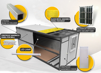 WELLCAMP – Maison conteneur pliable 20 pieds, directement de l'usine, abordable, modulaire, préfabriquée, mini-maison, cabane portable, bureau, hôtel