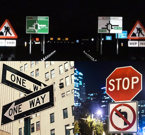 Ensemble de panneaux de signalisation routière conformes MUTCD - STOP/Arrêt de circulation/Limitation de vitesse 25/Un sens/<span class=keywords><strong>Passage</strong></span> piétonnier Panneaux réfléchissants - Product Image 4