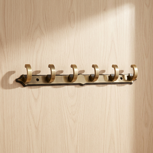 Ak Brass Modern <b>Decorative</b> 6 <b>Hooks</b> Metal Brass Finished Wall Hanger <b>Coat</b> <b>Hook</b> Room <b>Hooks</b> - Product Image 4