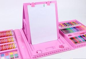 Set di Cancelleria Grande Formato <span class=keywords><strong>208</strong></span> Pezzi, Pennelli, Lavagna, Penne ad Acquerello, Pastelli, Matite Colorate - Regalo Speciale per Bambini, Vendita all'Ingrosso - Product Image 5