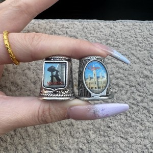 Protector de Dedos Metálico para Costura, Artesanía, Bordado y Quilting, con Logotipo Personalizado, Colección de Regalos de Viaje - Product Image 1