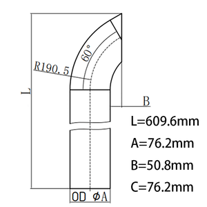 <span class=keywords><strong>ปลาย</strong></span>เรียบแบบกำหนดเอง ยาว 24 นิ้ว เส้นผ่านศูนย์กลางภายนอก 3 นิ้ว <span class=keywords><strong>ท่อ</strong></span>ไอเสียโค้งแบบโครเมียมสำหรับรถบรรทุกหนัก - Product Image 4