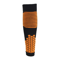 Chaussettes de sport montantes à rayures chevron personnalisées OEM, soutien de compression du mollet, pour football et athlétisme, vente en gros