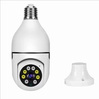 Caméra Ampoule WIFI E27 avec Vis, Vision Nocturne Couleur, Double Éclairage Jour et Nuit, Rotation 360°, Caméra de Sécurité Y10