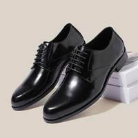 Nouvelles chaussures habillées pour hommes de style britannique en cuir de vache véritable, chaussures de bureau haut de gamme pour les affaires