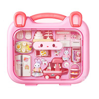 2025 Offre Spéciale lapin jouer maison famille maison de poupée cuisine jouets Simulation bricolage lapin maison accessoires jouets pour filles