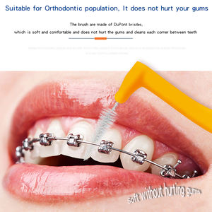 Nouvel arrivage de brosses à dents interdentaires roses originales en forme de L pour adultes pour une meilleure santé bucco-dentaire - Product Image 4