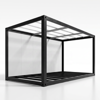 WELLCAMP Casa Contenedor Modular Prefabricada de Acero de 20 y 40 pies, de Instalación Rápida, Portátil, para Oficina, Dormitorio o Baño