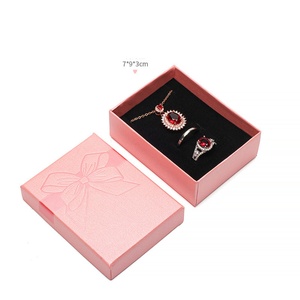 Velvet Jewelry <b>Gift</b> <b>Box</b> Rectangle/Square Shape Ring <b>Earring</b> & Necklace Organizer Premium Packaging for Stylish Display - Product Image 4