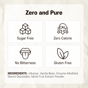 Bolsa de aditivos alimentarios en polvo seco con sabor a vainilla de jarabe de alulosa Premium certificado Kosher de Monkshushu - Product Image 3