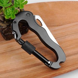 5 in 1 D-Shape Carabiner Knife Foldable for Survival <b>Multi</b>-<b>Tool</b> with EDC Hook for <b>Camping</b> & Hiking - Product Image 4