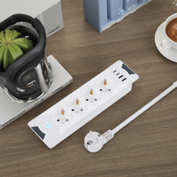 Nouveau design de prise de bureau créative prise cachée 4AC prises de rallonge intégrées avec prise multifonction USB-A et TYPE-C