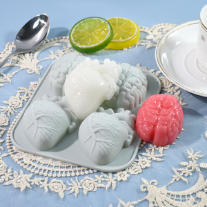 <span class=keywords><strong>Moule</strong></span> à <span class=keywords><strong>gâteau</strong></span> en silicone écologique antiadhésif <span class=keywords><strong>avec</strong></span> démoulage facile, 4 motifs DIY : Cœur, <span class=keywords><strong>Cerveau</strong></span>, Fleur, pour <span class=keywords><strong>Halloween</strong></span> - Product Image 5