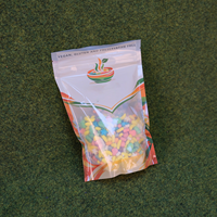 Sachet alimentaire mat personnalisé avec fermeture éclair, compostable à domicile, haute barrière, pour garder les snacks frais