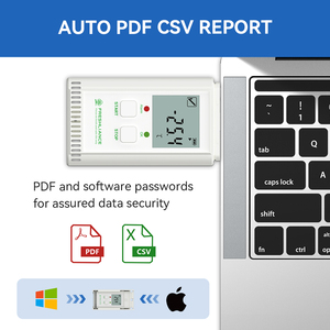 เครื่องบันทึกอุณหภูมิ Atlas <span class=keywords><strong>Pro</strong></span>-IUT สำหรับน้ำแข็งแห้ง แบบ USB สำหรับห้องเย็น ห่วงโซ่ความเย็น และตู้แช่แข็ง - Product Image 6