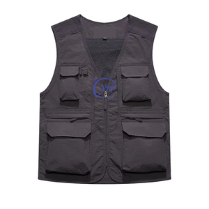 เสื้อกั๊กผู้ชายแบบซาฟารีกลางแจ้งแขนกุดสำหรับตกปลาฤดูร้อน - Product Image 4