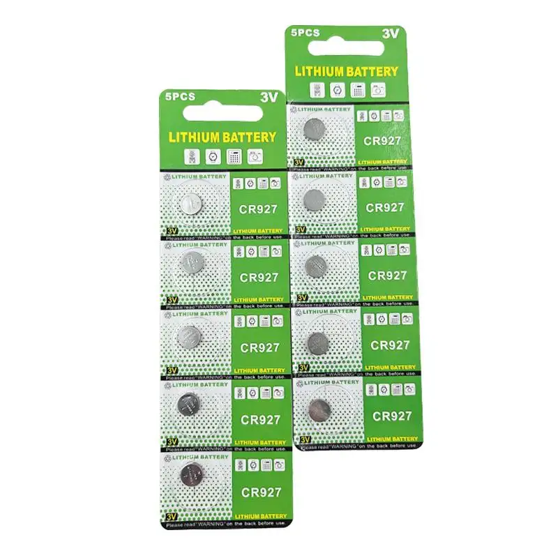 High Performance CR927 Button Cell Batteries Direct Supply from Origin Factory for Consumer Electronics Toys MSDS Certified