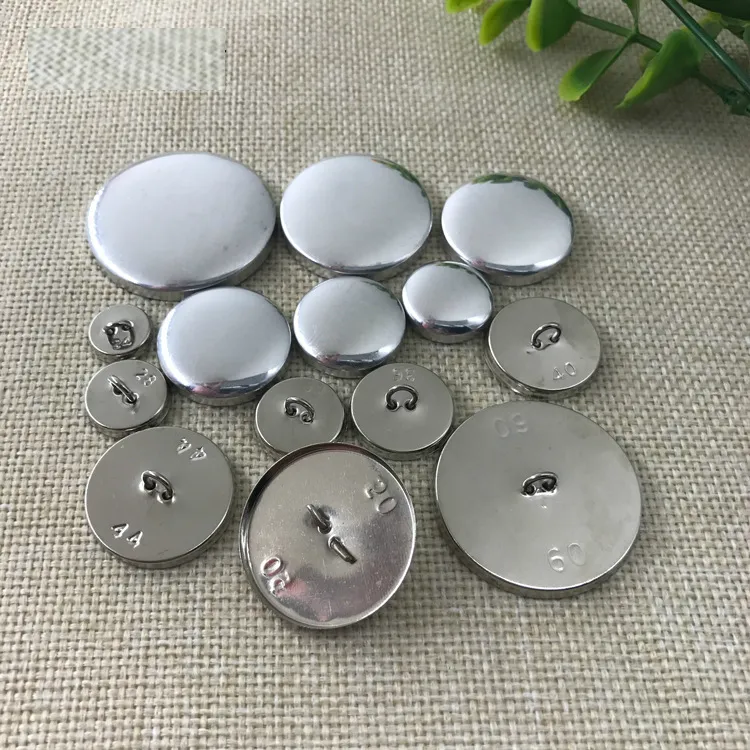 flat back self decoration furniture garment fabric covered button Promotional wholesale aluminum covered buttons