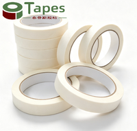 Ruban de masquage universel en papier crépon 2 pouces, adhésif de haute qualité sans résidu, blanc/beige, pour peinture