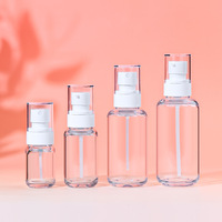 Flacon distributeur de lotion cosmétique et d'huile essentielle personnalisable en gros, 20/50/110/150 ml, en PETG, à pression, sérigraphié