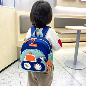 Wholesale Custom <b>Mini</b> Excavator Kids Backpack Leisure Kindergarten Backpack For Boys Aged 3-5 - Product Image 6