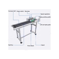 Machine d'impression automatique UC en acier inoxydable pour cartes en papier, PVC, jet d'encre, date, heure, code-barres, laser, numérotation de lots et étiquettes