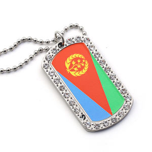 Impresora uv personalizada de metal, diseño simple y divertido, etiqueta de perro con diamantes de imitación - Product Image 5