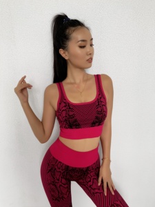 Ptsports <strong>Snake</strong> <strong>Print</strong> Seamless Set Design Hot Sell Women Seamless Yoga Fitness Sportswear Seamless <strong>Leggings</strong> Women - Product Image 5