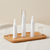 Flacon de crème pour les yeux de 5 ml, 10 ml, 15 ml, sérum, design cylindrique sans air pour les yeux, pour l'emballage des soins de la peau