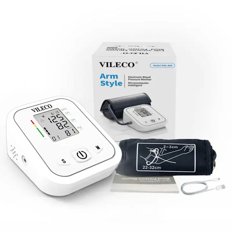 Vileco toptan kan basıncı monitörü abd dijital kan basıncı monitörü kol tarzı ve vokal