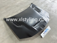 Pièces automobiles carrosserie modifiée capot avant de voiture en aluminium style Hellcat avec lunette sans ventilation pour 2011-2023 Chrysler 300 C