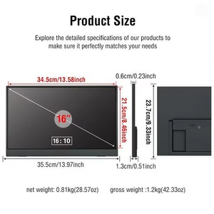 <span class=keywords><strong>Monitor</strong></span> Portabel 16 Inci 165HZ 2K <span class=keywords><strong>Touch</strong></span> <span class=keywords><strong>100</strong></span>% SRGB HDR IPS Layar Eksternal Kedua untuk Laptop/PC/PS5/Mac/Xbox - Product Image 4