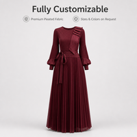 Robe longue élégante vintage pour femme, taille empire, unie, coupe trapèze, en tissu respirant, avec manches lanternes, volants et perles