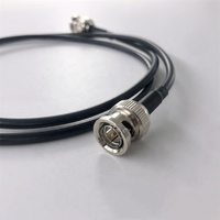 Conjunto de Cable coaxial Belden 1855A, 75ohm, SDI HD RF, con conectores BNC macho rectos a BNC macho, conectores de crimpado rectos