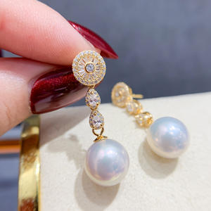 อุปกรณ์ทำเครื่องประดับเงินแท้ S925 สำหรับต่างหูมุก ดีไซน์สวยงาม พร้อมลูกปัดทรงกลมขนาด 9-15 มม. ถาดใส่ต่างหูแบบเปล่า รุ่น 22023 - Product Image 3